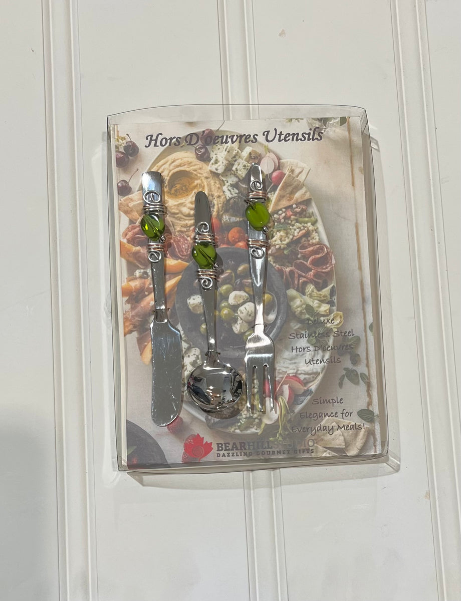 Hors D'oeuvres Utensils Trio Set Meddling in Metal