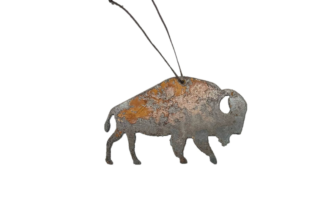 Caribou - Rusted Metal Ornament