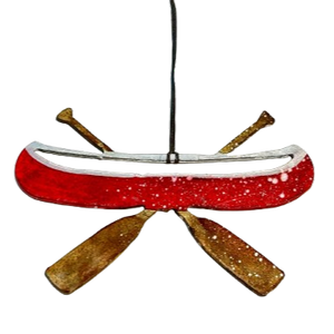 Canoe  - Hand Painted Ornament