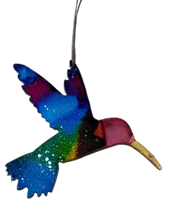 Hummingbird - Hand Painted Ornament
