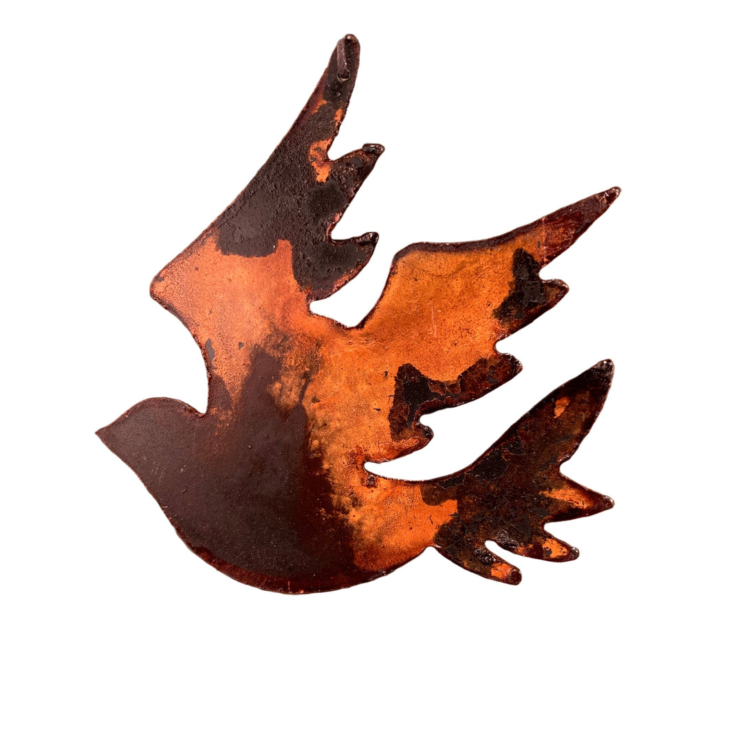 Dove - Rusted Metal Ornament