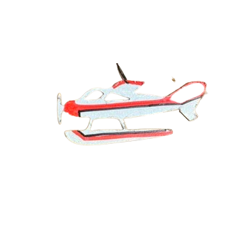 Airplane - Hand Painted Ornament
