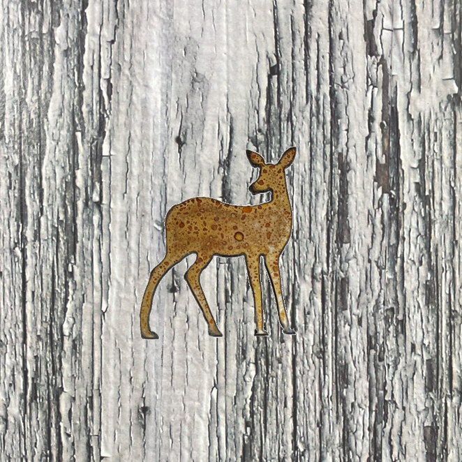 Deer - Rusted Metal Ornament