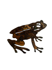 Frog - Rusted Metal Ornament