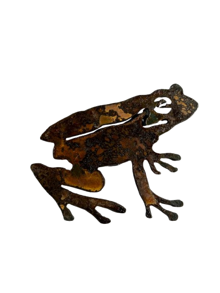 Frog - Rusted Metal Ornament