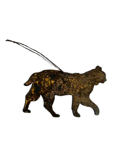 Bobcat/Lynx - Rusted Metal Ornament
