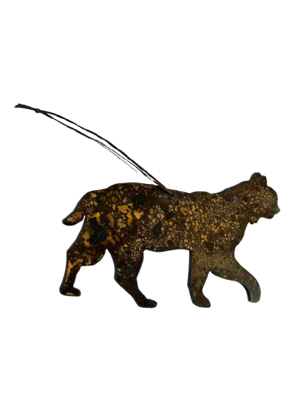Bobcat/Lynx - Rusted Metal Ornament
