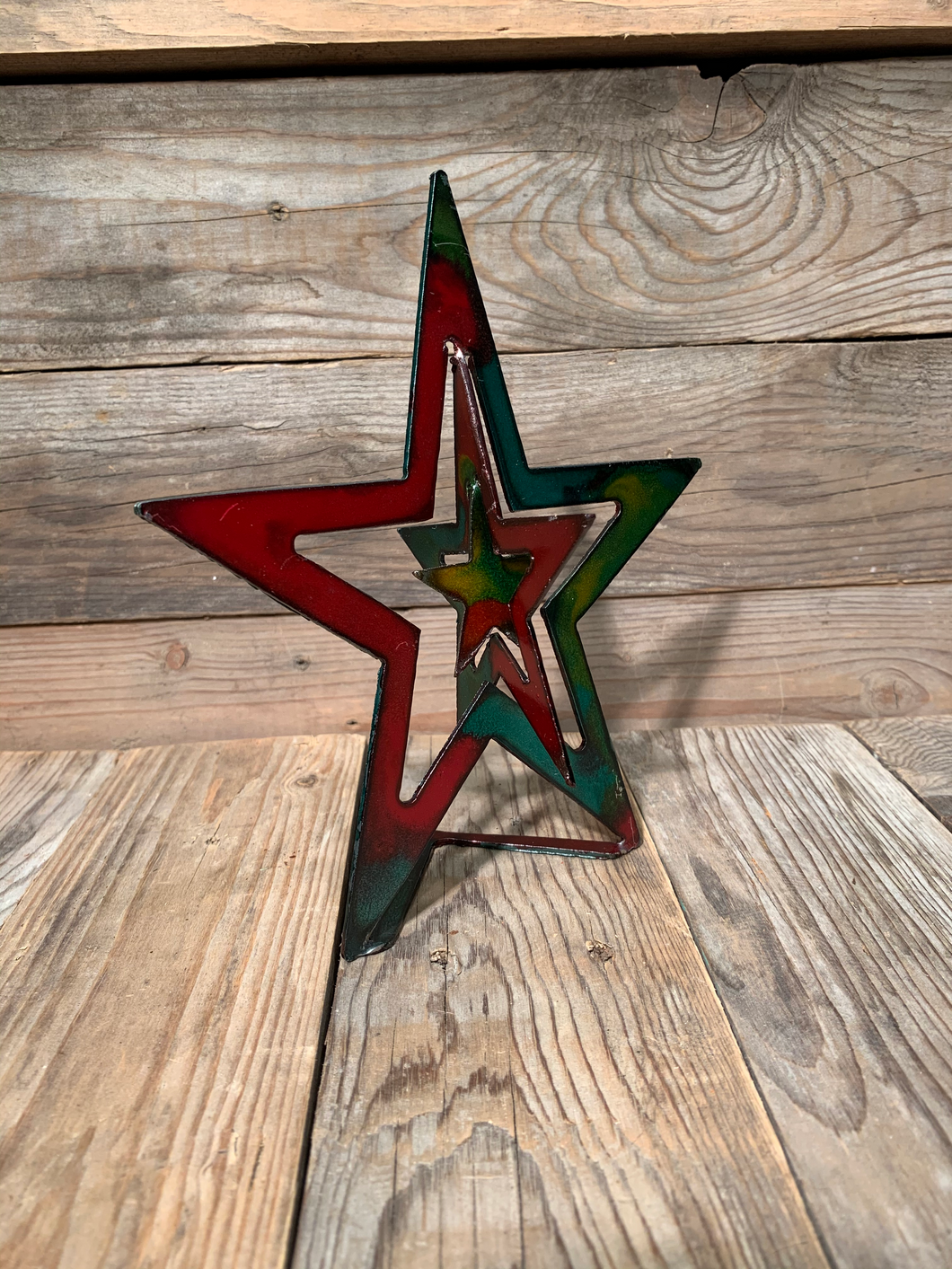 Tri Star - Standing Hand Painted
