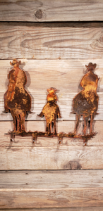 Cowboys Riding Wall Hooks