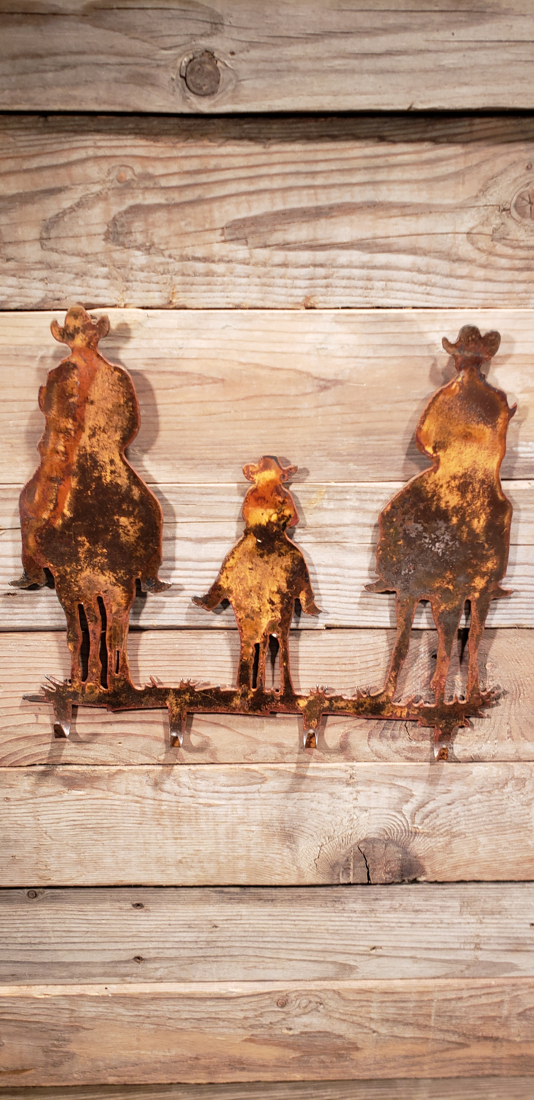Cowboys Riding Wall Hooks