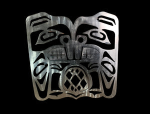 Beaver Brushed Steel First Nations Design