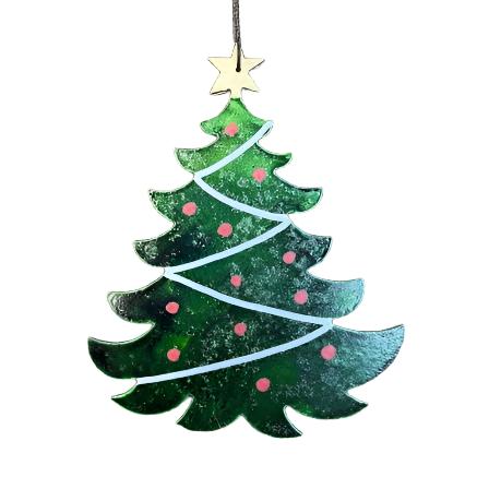 Christmas Tree - Hand Painted Ornament