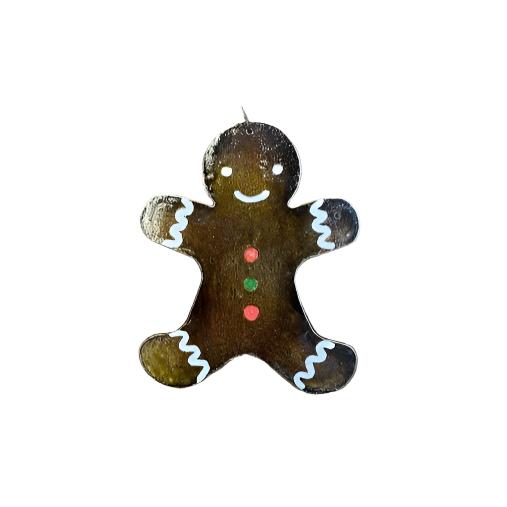Gingerbread Man - Hand Painted Ornament