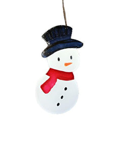 Snowman - Hand Painted Ornament