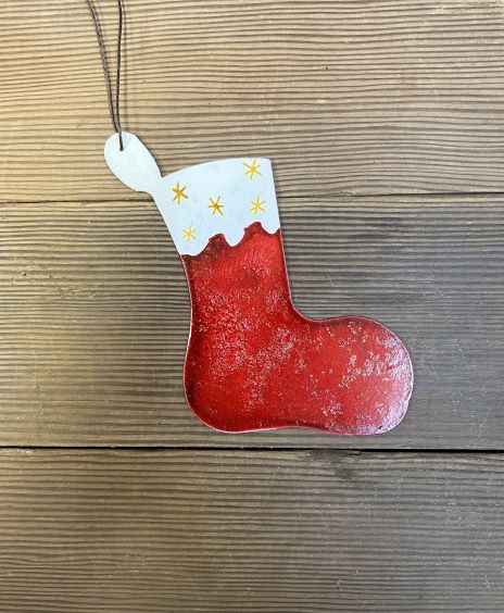 Stocking - Hand Painted Ornament