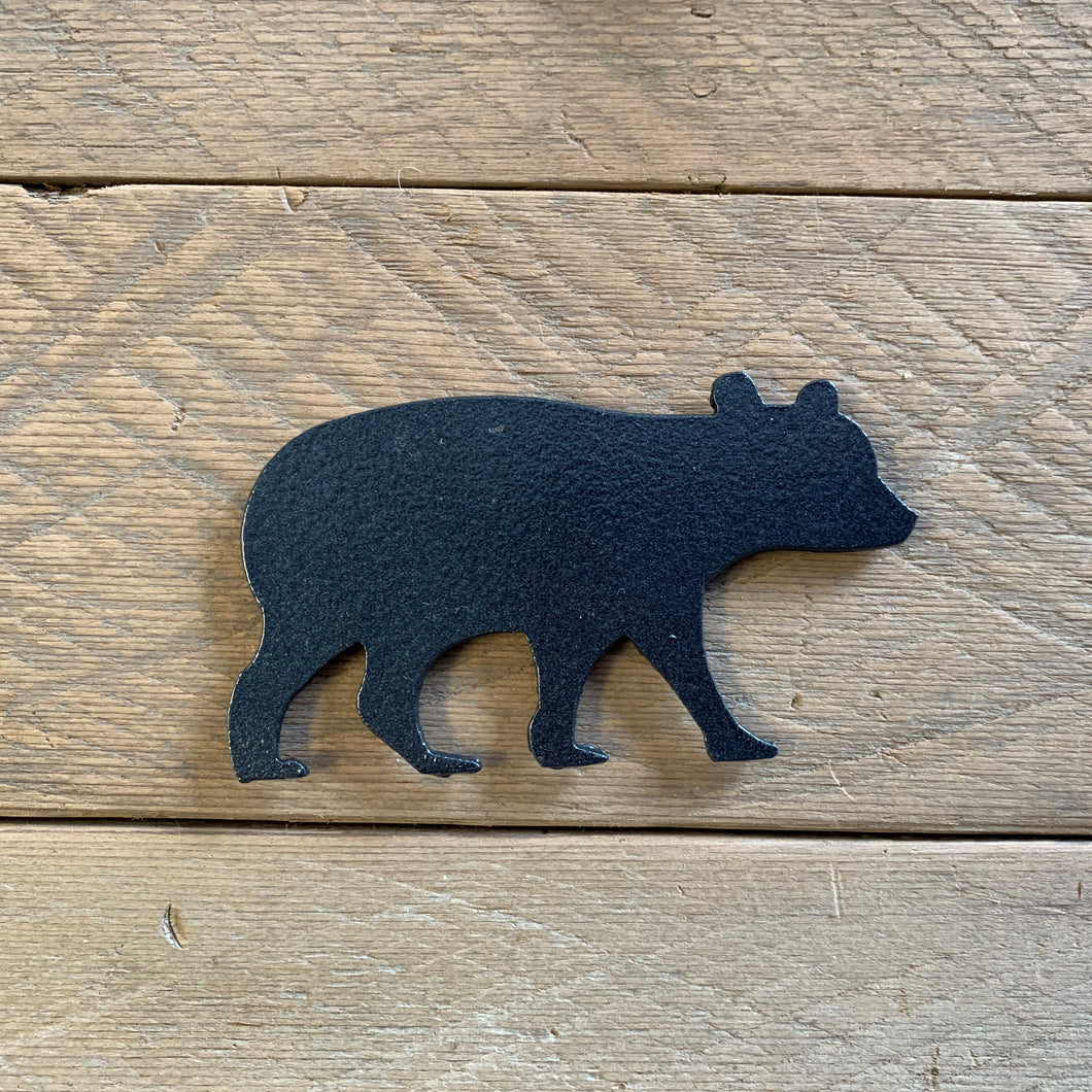 Black Bear - Hand Painted Magnet