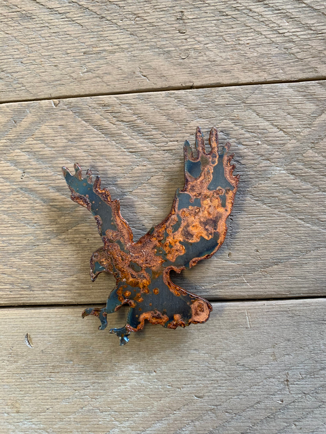 Eagle - Rusted Metal Magnet