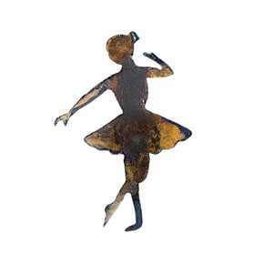 Ballerina - Rusted Metal Ornament