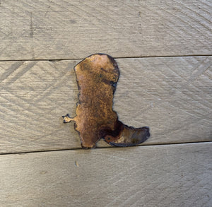 Cowboy Boot - Rusted Metal Ornament