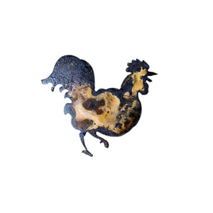Rooster - Rusted Metal Ornament