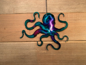Octopus Blue blend  - Hand Painted Ornament