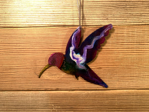 Hummingbird - Hand Painted Ornament
