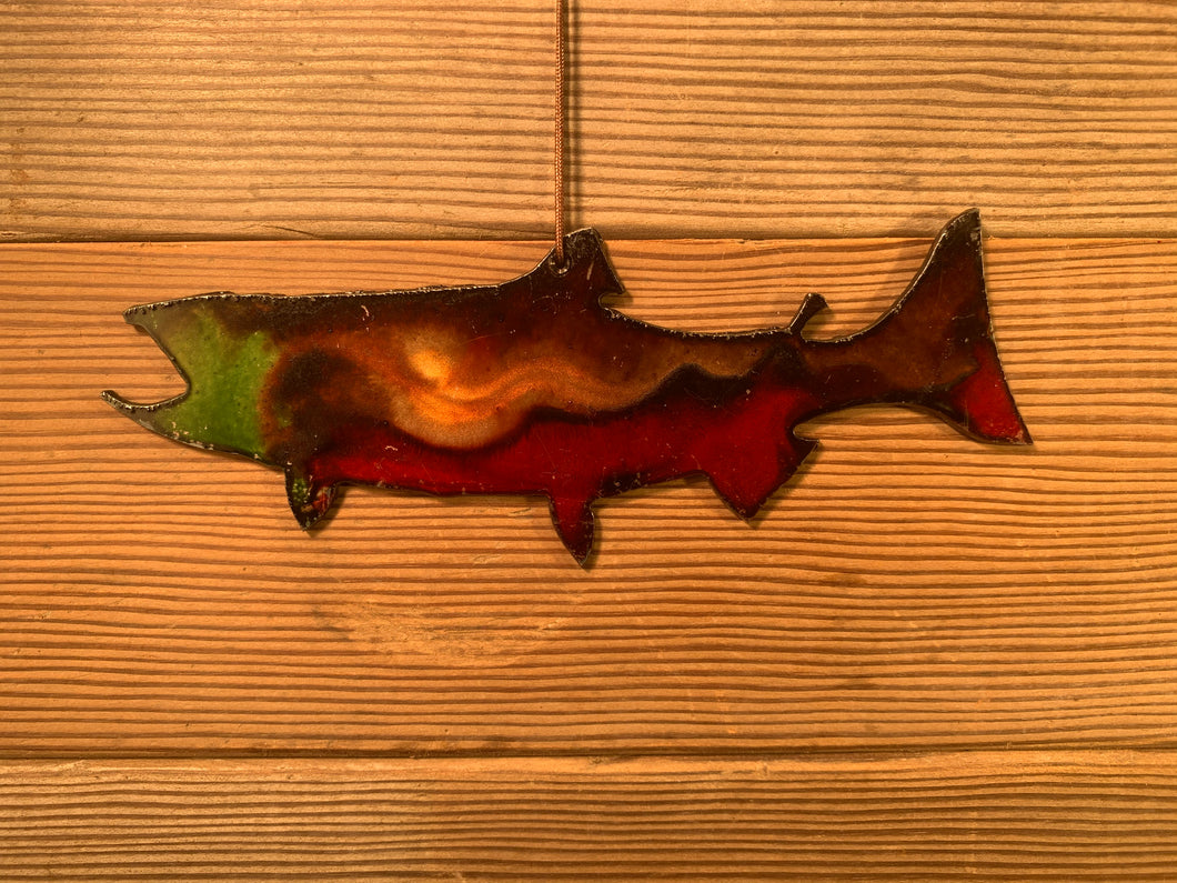 Fish Red Blend - Hand Painted Ornament