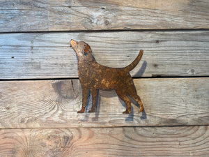 Dog - Rusted Metal Ornament