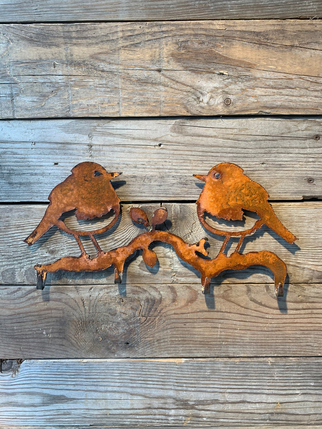 Winterbirds on a Branch - Wall Hook