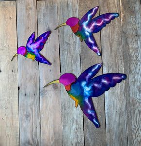 Hand Painted Hummingbird - Display Piece