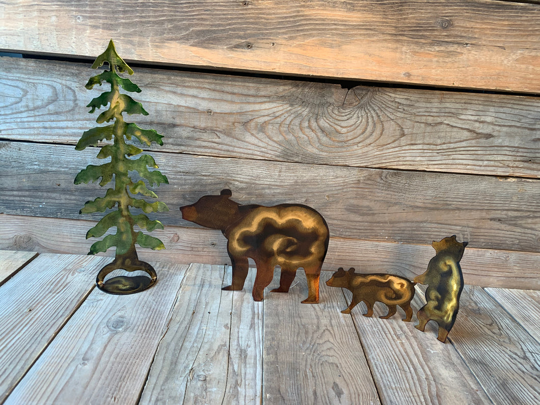 Bear Family - Hand Painted Display