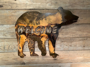 Welcome Stand Alone Bear