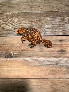 Beaver - Rusted Metal Ornament