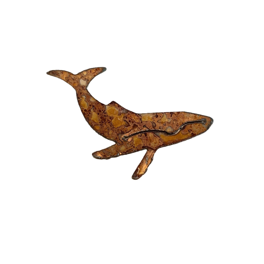 Humpback Whale - Rusted Metal Ornament