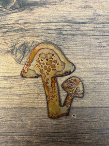 Mushroom - Rusted Metal Ornament