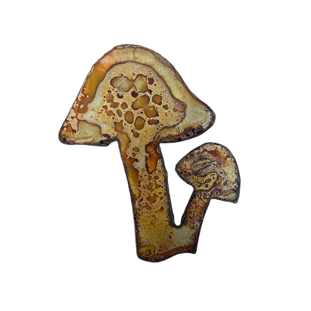 Mushroom - Rusted Metal Ornament