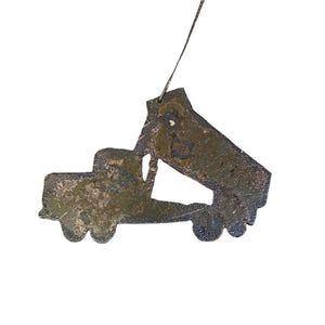 Dump Truck - Rusted Metal Ornament